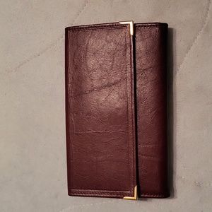 Vintage Prince Gardner Leather Checkbook Wallet